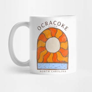 Ocracoke Island, NC Summertime Vacationing Burning Sun Mug